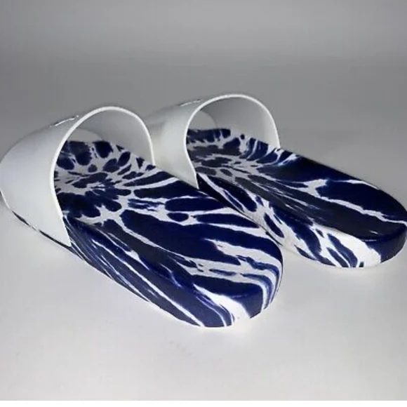 NWOT Men's Ralph Lauren Polo Tie-Dye Slides - Picture 7 of 12